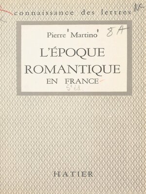 cover image of L'époque romantique en France